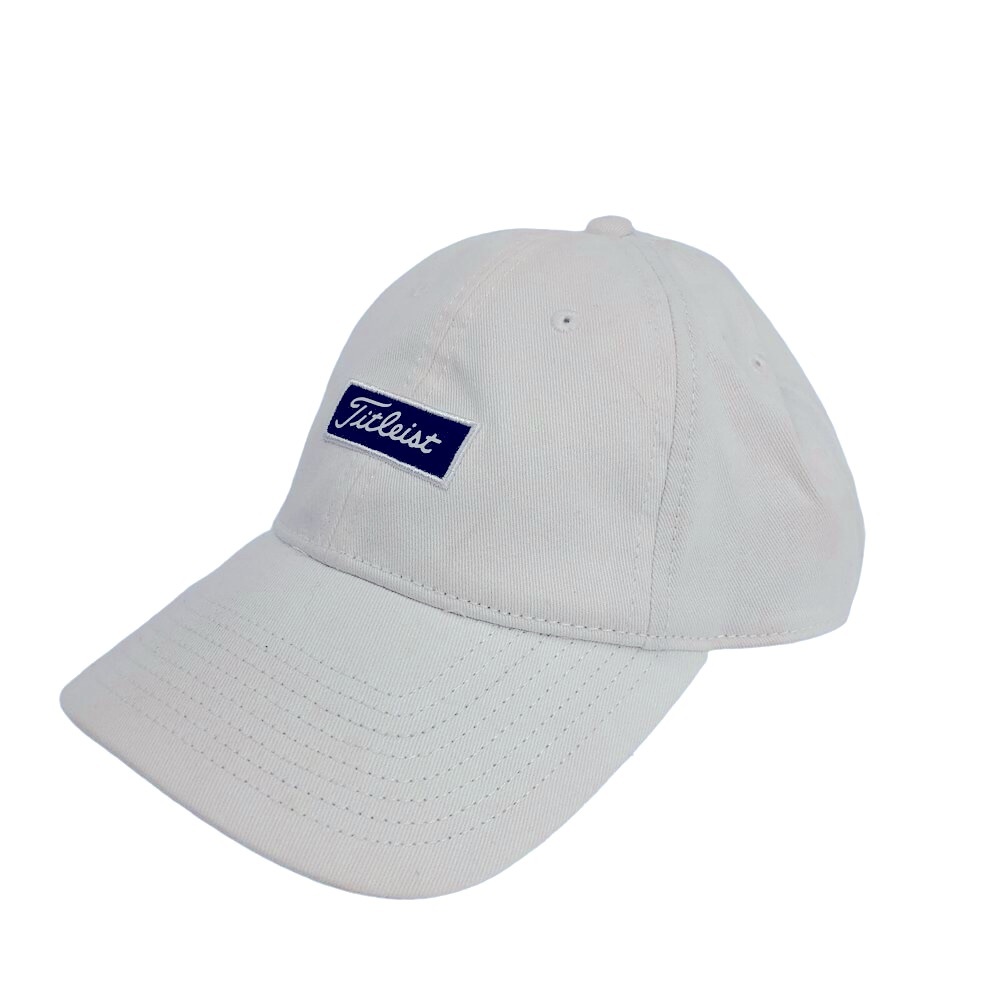 Titleist White Baseball Cap with Navy Logo Patch